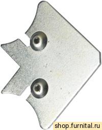 UG02-2 Соединительный уголок для рамочного фасадного алюминиевого профиля (оцинкованная сталь)