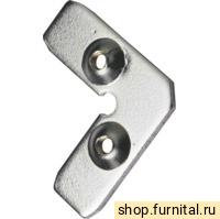 UG03-2 Соединительный уголок для рамочного фасадного алюминиевого профиля (оцинкованная сталь)