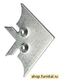 UG04 Соединительный уголок для рамочного фасадного алюминиевого профиля (оцинкованная сталь)